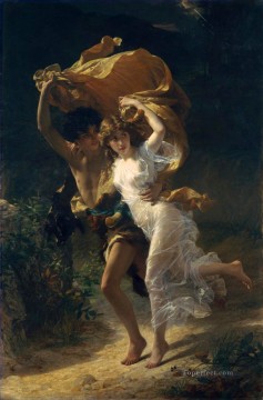 La Tormenta Pierre Auguste Cot clásico desnudo Pinturas al óleo